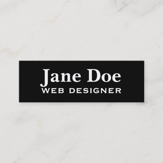 Cartões de visitas pretos básicos a serem personal (Frente)