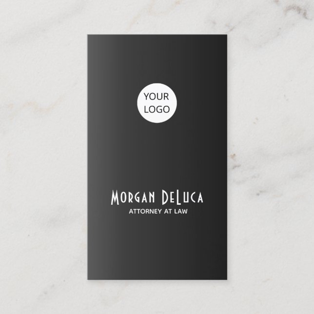 Cartões de visitas pretos feitos sob encomenda com (Frente)