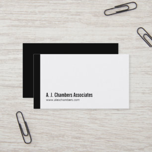 Cartões de visitas pretos profissionais simples
