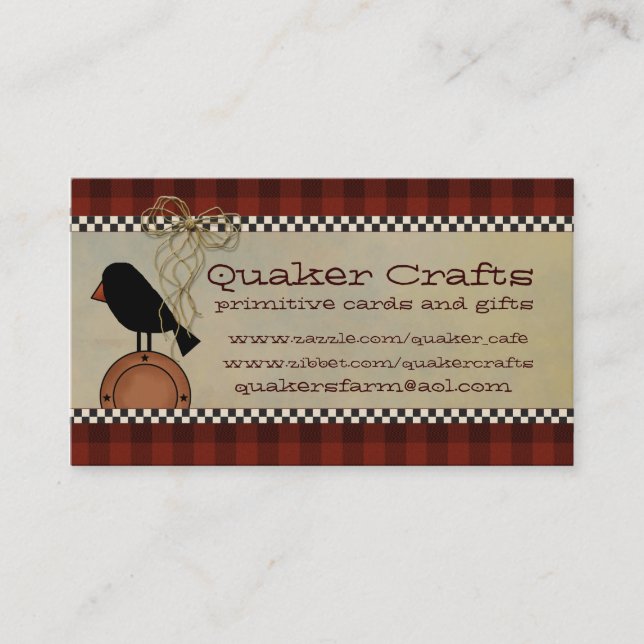 Cartões de visitas primitivos (Frente)