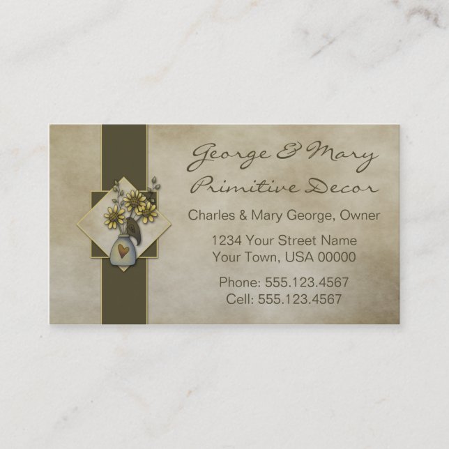 Cartões de visitas primitivos do olhar dos corvos (Frente)