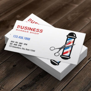 Cartões de visitas profissionais de barbearia/barb