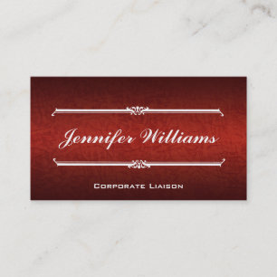 Cartões de visitas profissionais de couro