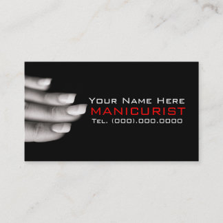 Cartões de visitas Profissionais Manicuristas