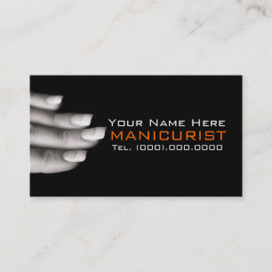 Cartões de visitas Profissionais Manicuristas do 