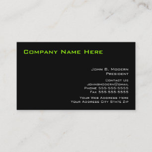 Cartões de visitas profissionais modernos