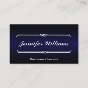 Cartões de visitas profissionais modernos azuis el