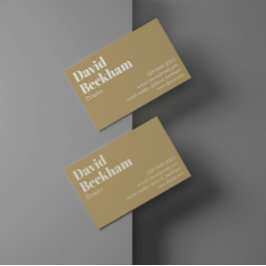 Cartões de visitas profissionais modernos e elegan