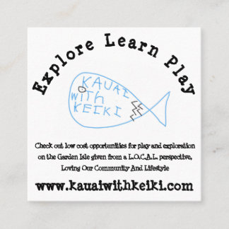 Cartões de visitas quadrados