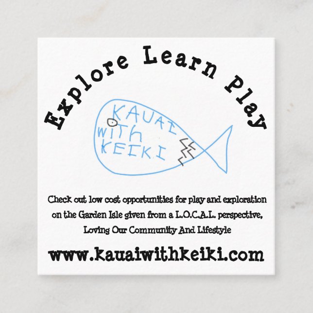 Cartões de visitas quadrados (Frente)