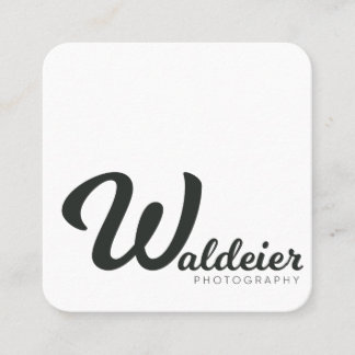 Cartões de visitas quadrados