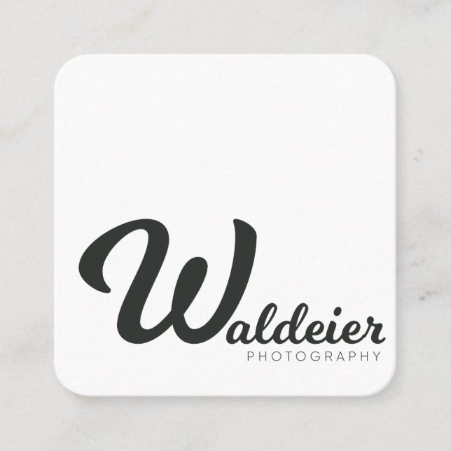 Cartões de visitas quadrados (Frente)