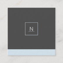 Cartões de visitas quadrados chiques Pastel