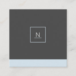 Cartões de visitas quadrados chiques Pastel