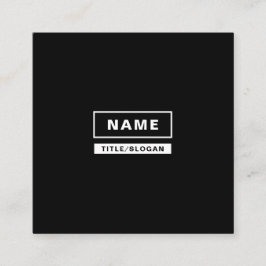 Cartões de visitas quadrados monocromáticos
