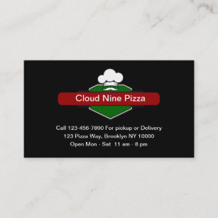 Cartões de visitas Restaurantes Italianos da Pizza