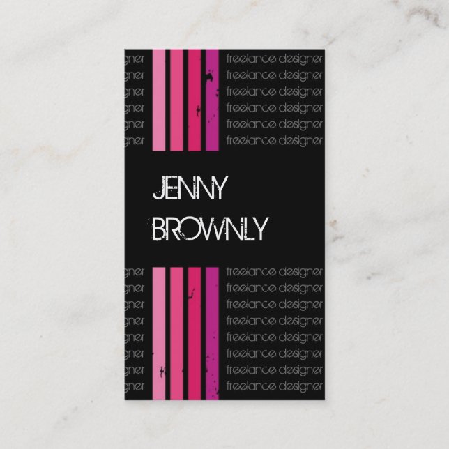 Cartões de visitas retros (Frente)