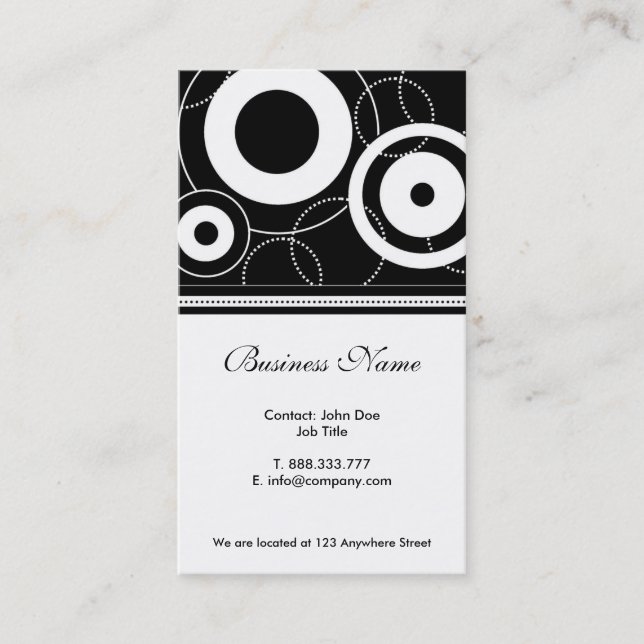 Cartões de visitas retros (Frente)