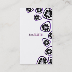 Cartões de visitas retros à moda