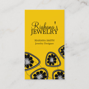 Cartões de visitas retros da flor