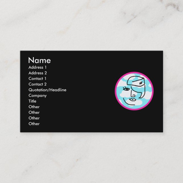 Cartões de visitas retros do Stewardess (Frente)