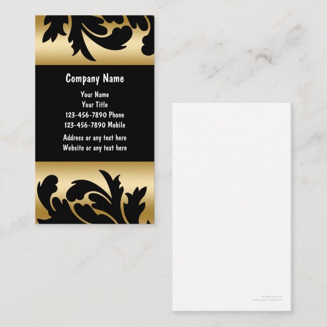 Cartões de visitas Salon de Nail (Frente/Verso)