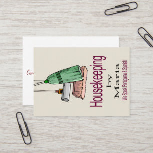 Cartões de visitas, Senhora da Limpeza