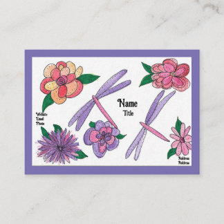 Cartões de visitas Silenciosos do Jardim