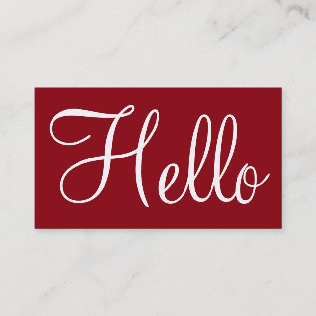 Cartões de visitas simples (Frente)