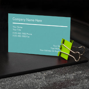 Cartões de visitas simples