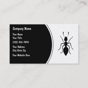 Cartões de visitas simples do controlo de pragas