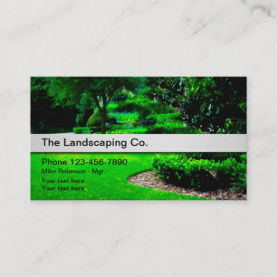 Cartões de visitas Simples do Landscaper Professi