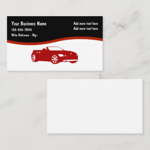 Cartões de visitas Simples Modernos Automotivo