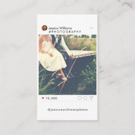 Cartões de visitas sociais mínimos da fotografia