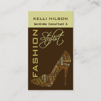 Cartões de visitas Stylist de Moda