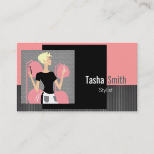 Cartões de visitas Stylist para o cabelo