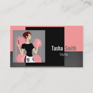 Cartões de visitas Stylist para o cabelo