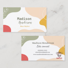 Cartões de visitas Stylist para o Cabelo Abstrato
