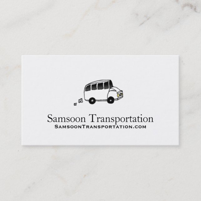 Cartões de visitas superiores do transporte (Frente)
