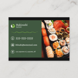 Cartões de visitas Sushi Japoneses
