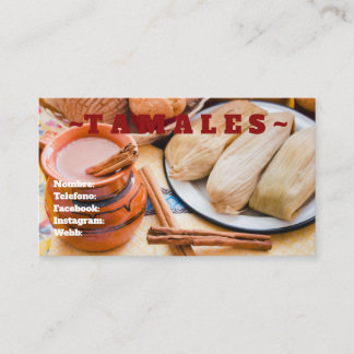 Cartões de visitas Tamales