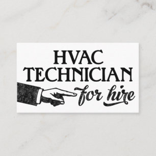 Cartões de visitas Técnicos HVAC - Vintage Legal