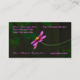 Cartões de visitas: toque de w/a da natureza