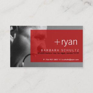 Cartões de visitas [vermelhos] da cara de Ryan