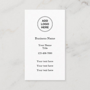 Cartões de visitas verticais para Modelo de logoti