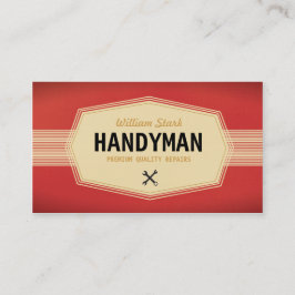Cartões de visitas Vintage Handyman