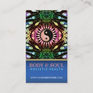 Cartões de visitas visionários de YinYang NewAge