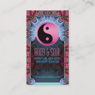 Cartões de visitas Yoga Nova Idade de Yin Yang, c
