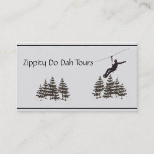 Cartões de visitas Zipline Completamente Personali