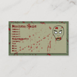 Cartões de visitas Zombie